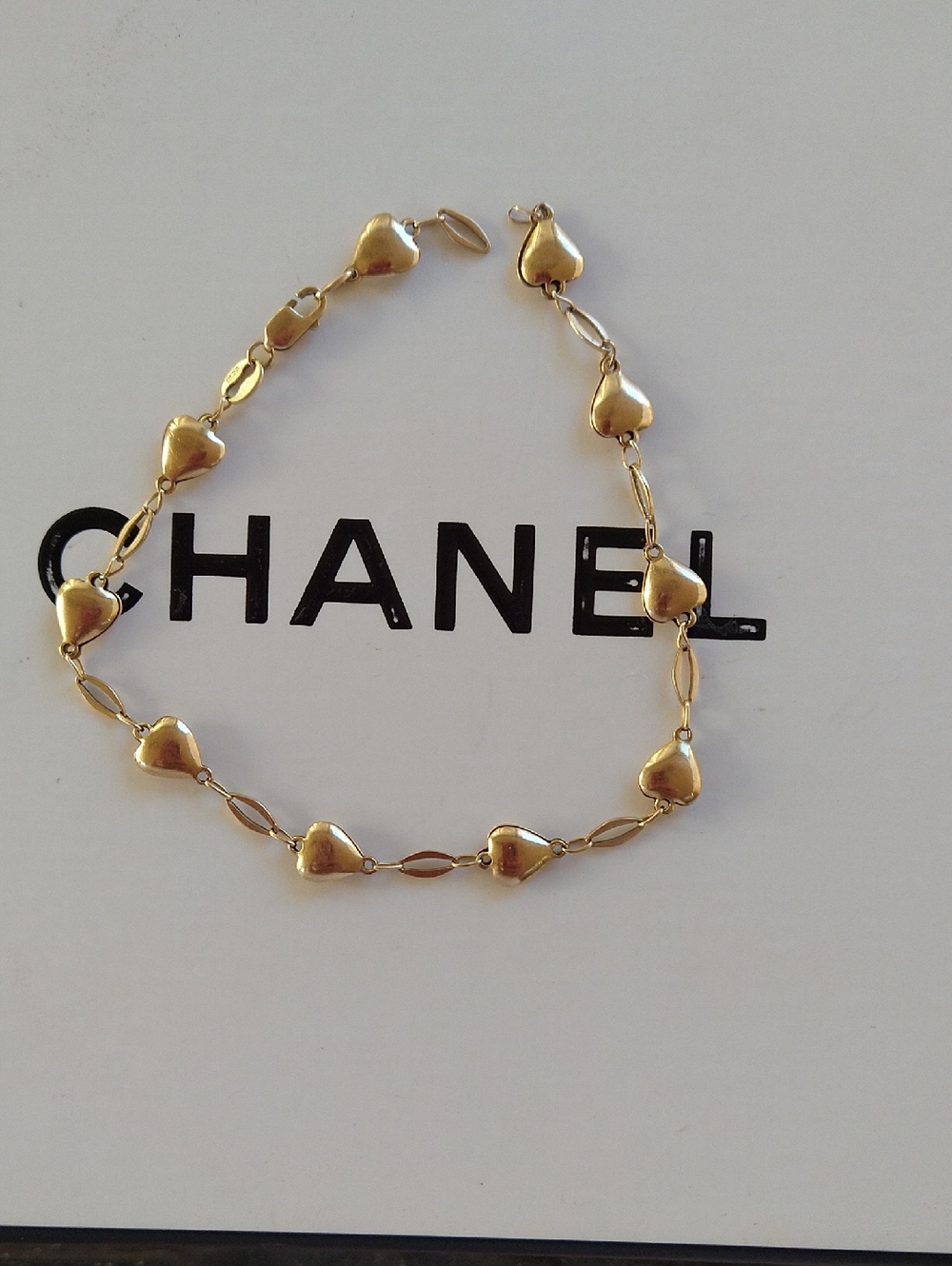 Italian Gold 14K Heart Bracelet